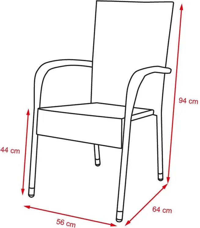VIKING XL + 6x PARIS Kerti bútor szett