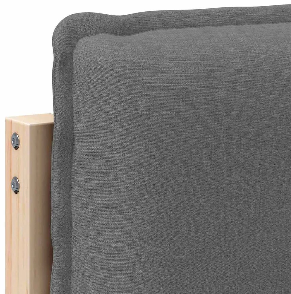 Kárpitozott fejtámla Természetes és Világosszürke 200 cm