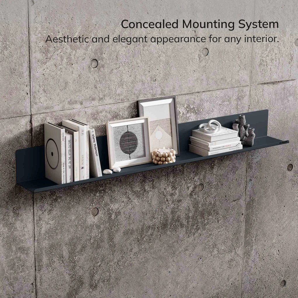 Fali polc JOANNE 1200 mm, antracit