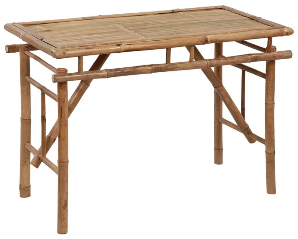 összecsukható bambusz kerti asztal 115x50x75 cm