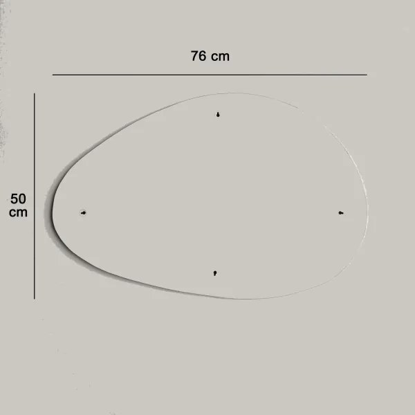 Fali tükör PORTO 50x76 cm ovális