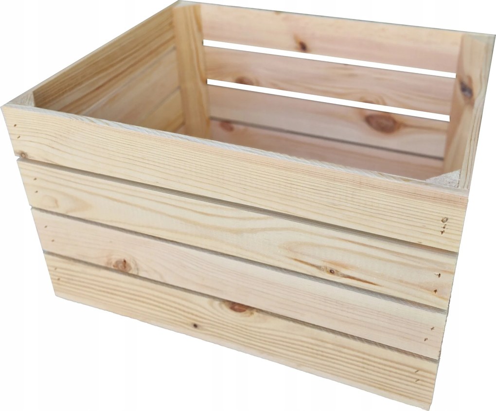 Fa Doboz, Natúr Szín, Dekorációs Doboz, 50x40x30 CM