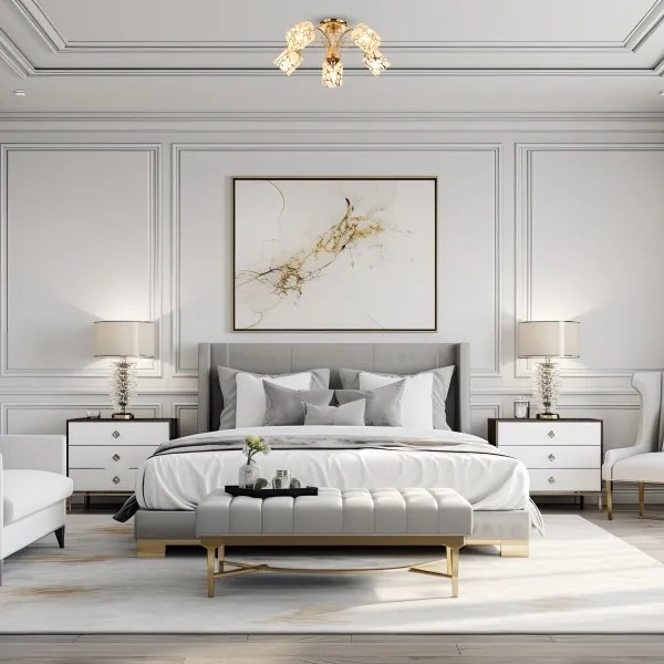 Brilagi - Felületre szerelhető csillár MEGAPOLIS 5xE14/60W/230V arany