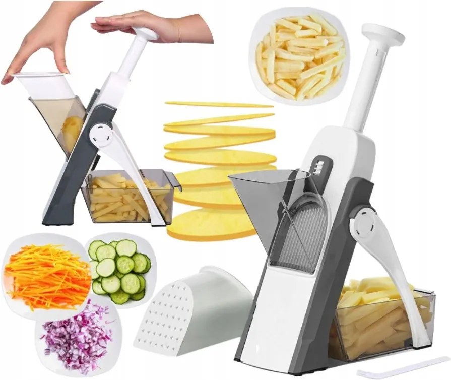 Multifunkciós Zöldségszeletelő Hasábburgonya Szeletelő Kézi Szeletelés