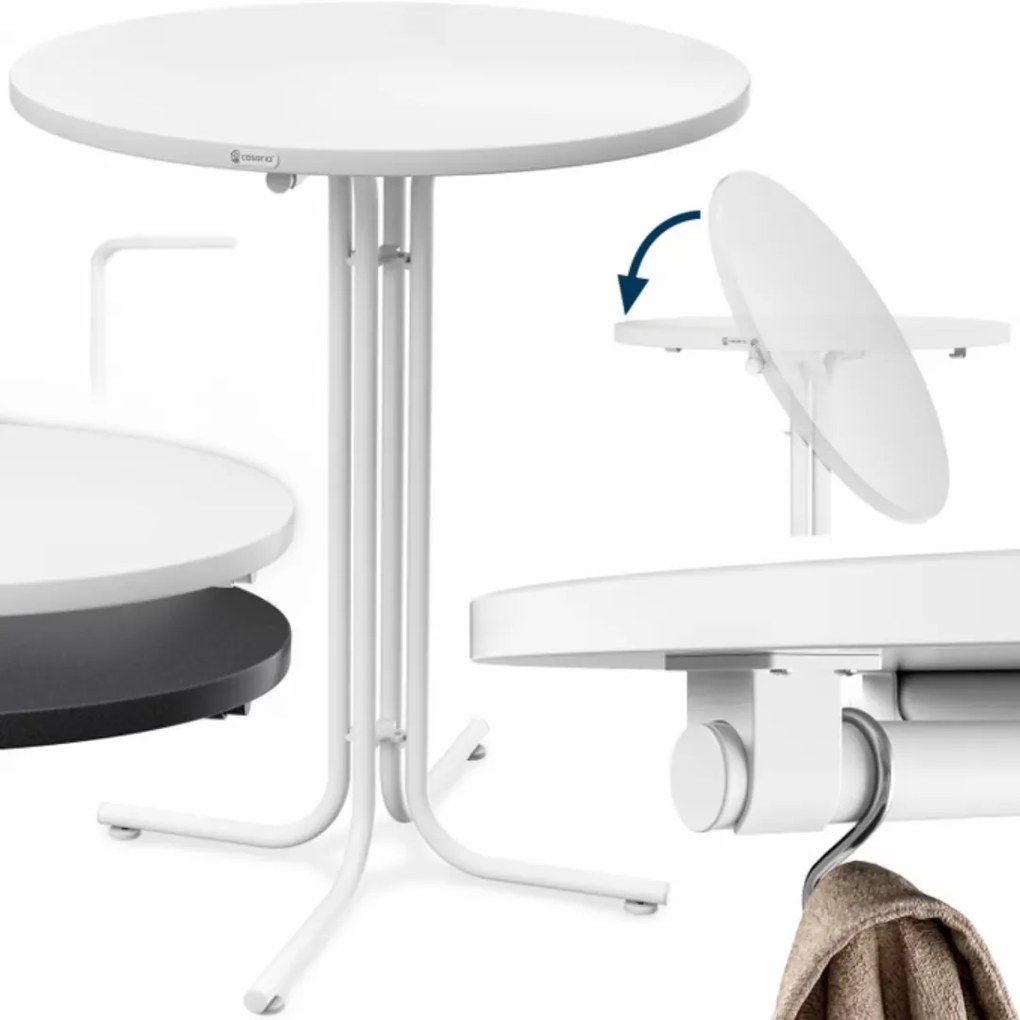 RAUL összecsukható bárasztal 110x80cm, fehér Casaria