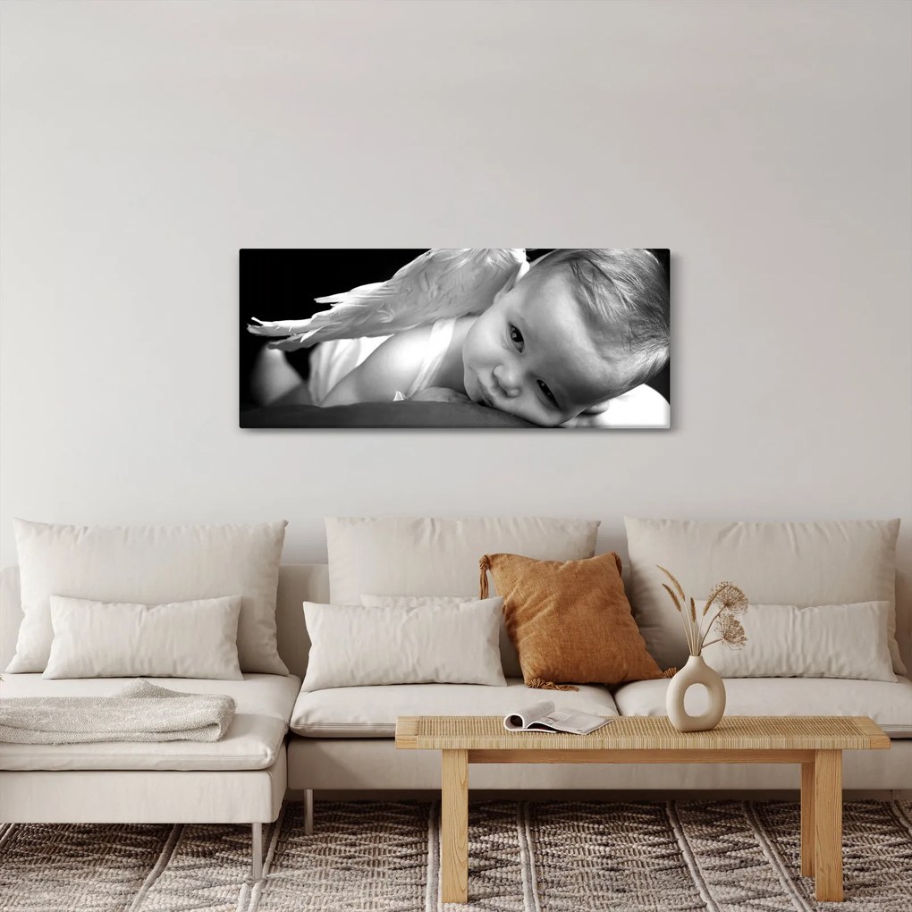Egy baba angyal képe (120x50 cm)