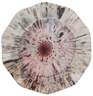 24 darabos színes porcelán étkészlet