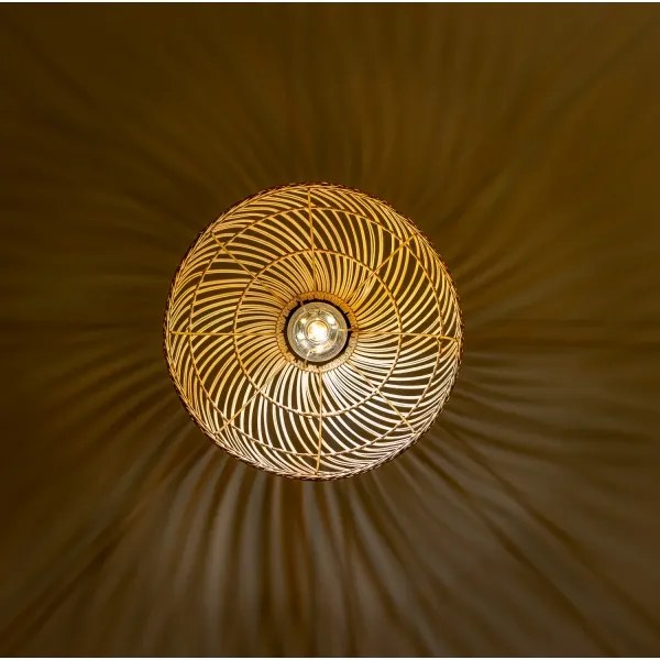 Brilagi - LED csillár zsinóron CERIA BOHO 1xE27/40W/230V Ø 60 cm rattan