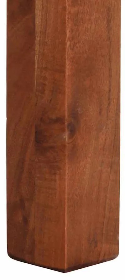 vidaXL konzolasztal 120x30x76 cm tömör fa akácfa