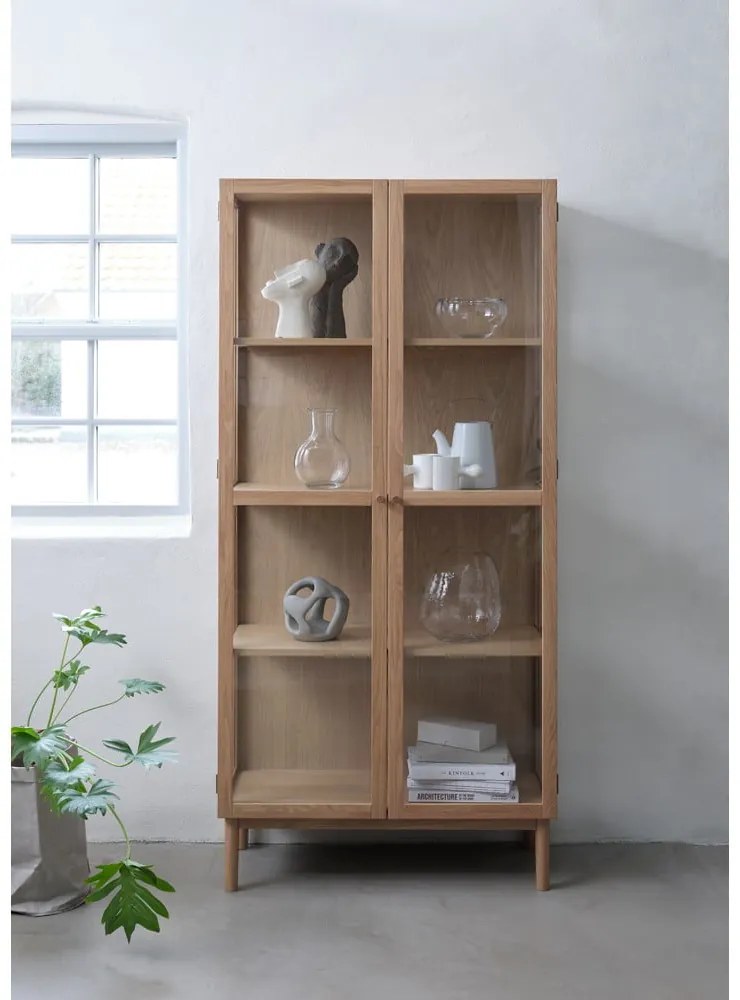 Natúr színű tölgyfa tálalószekrény 190x90 cm Elba – Unique Furniture