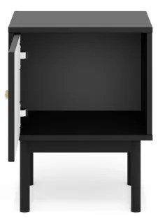 Éjjeliszekrény Fekete/Arany Színben. MAZOMA