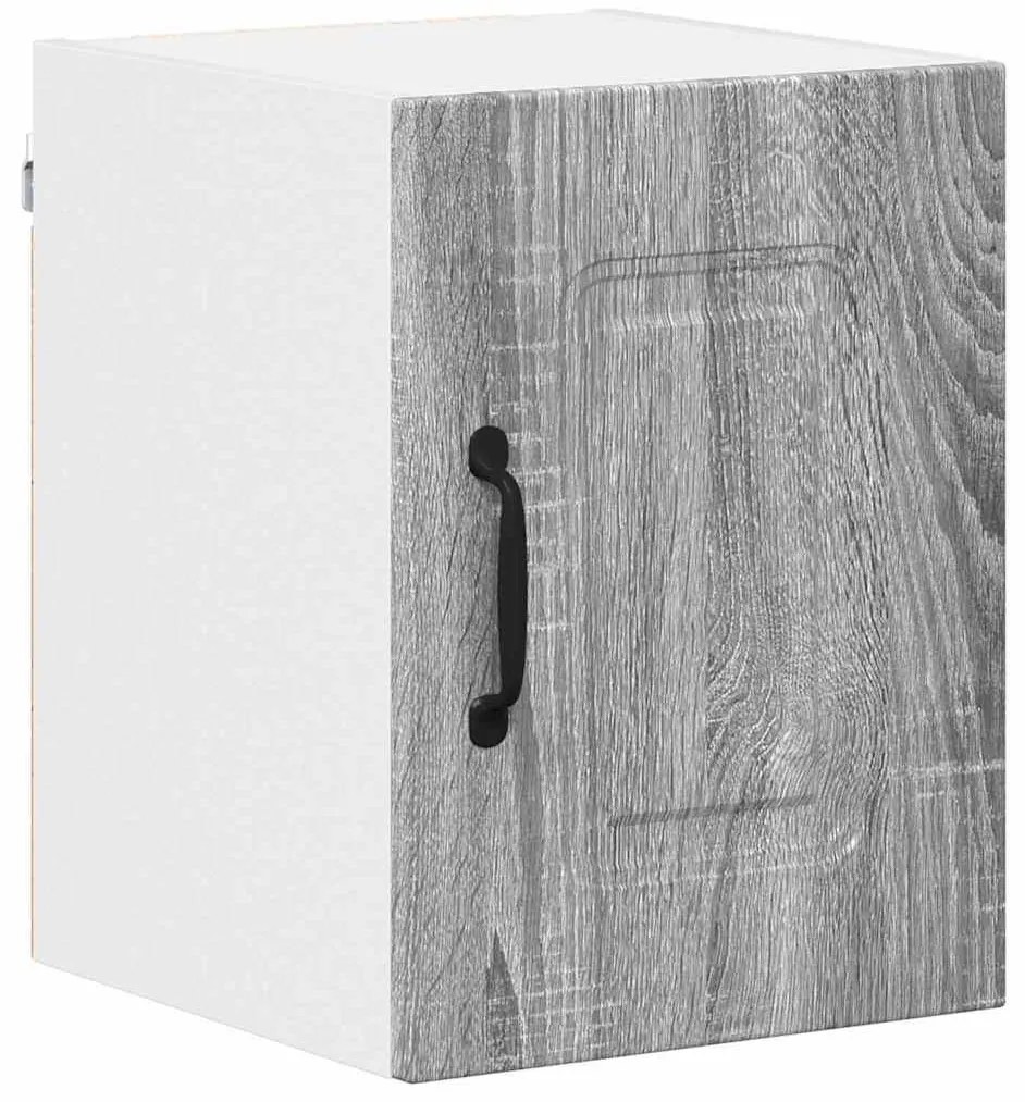 Fali konyhaszekrény 2 pcs Szürke Sonoma 30 x 31 x 40 cm Faanyag