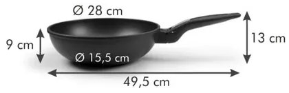 Tescoma SmartCLICK Wok serpenyő, 28 cm