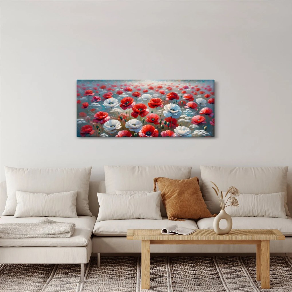 Kép - Pipacsmező (120x50 cm)