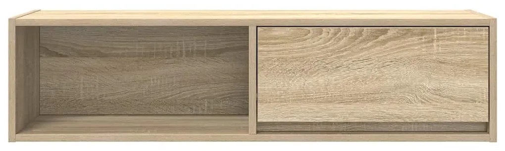 2 db sonoma tölgy színű szerelt fa TV-szekrény 100x31x25,5cm
