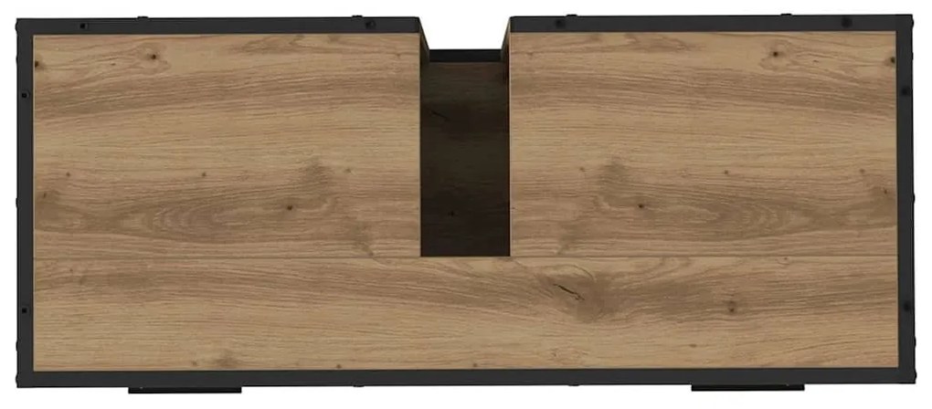 Fürdőszobai mosdószekrény kézműves tölgy 80 x 33 x 60 cm
