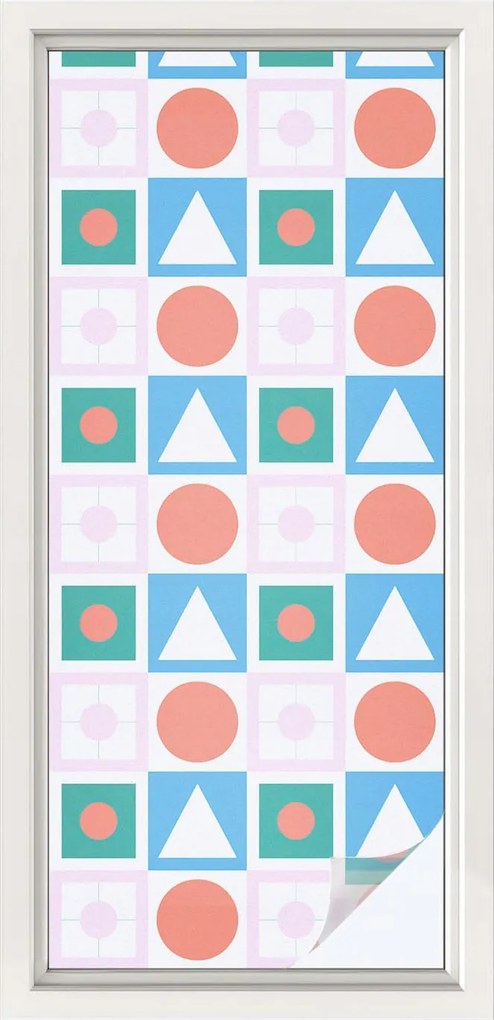 Furnérfólia Adatvédelem Ablaküvegekhez Absztrakt minták 50x116