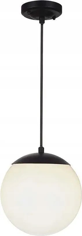 Kültéri függőlámpa fekete 87 cm fehér IP44 gömb erkélyre V-tac