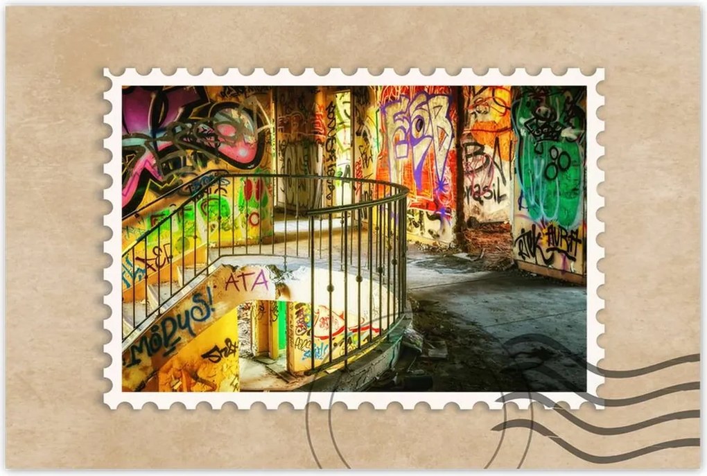 Poszterek 120x80 Graffitti Falfestmény