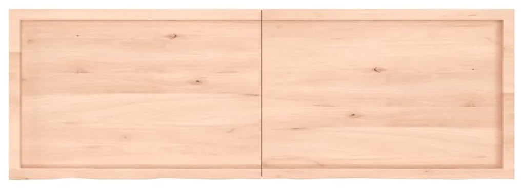 kezeletlen tömör fa fürdőszobai pult 180x60x(2-6) cm