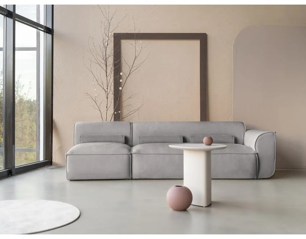 Világosszürke moduláris heverő (jobb oldali) Flex Felix – Miuform