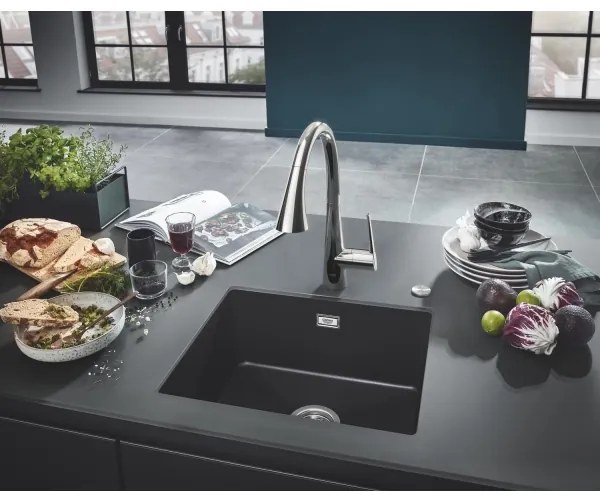 GROHE 32294002 - ZEDRA 401 mm mosogató csaptelep, fényes króm