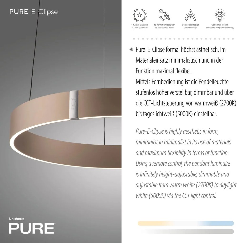 Paul Neuhaus modern függeszték pure e-clipse barna pln2560-97