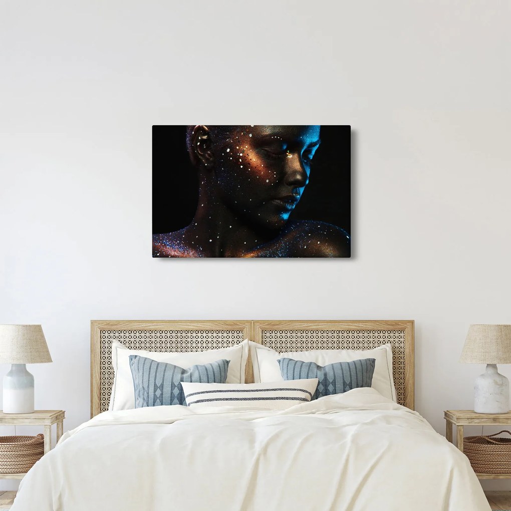 Csillogó nő képe (90x60 cm)