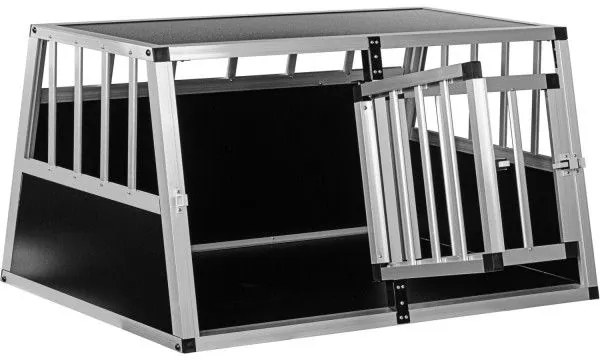 PETSTUFF Kutyaszállító box ALU 89 × 69 × 50 cm 12 kg