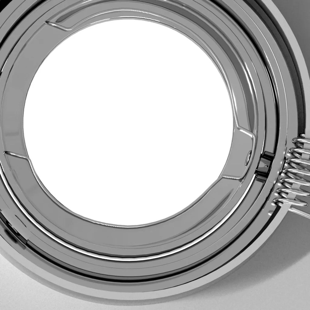 beépített spotlámpák 24 db Négyzet GU10 Ezüst 91x91 mm