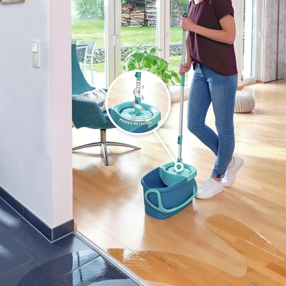 Forgó felmosó vödörrel és padlótisztítóval Rotation Disc Ergo - LEIFHEIT