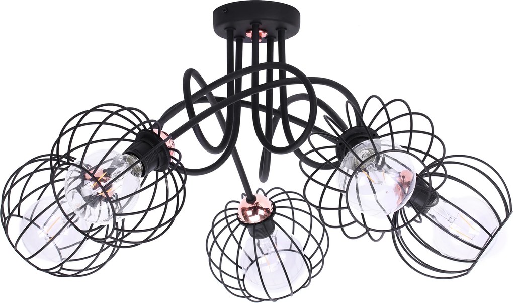 Mennyezeti Lámpa Függeszték Csillár Réz Loft Edison Modern 5 Forrás