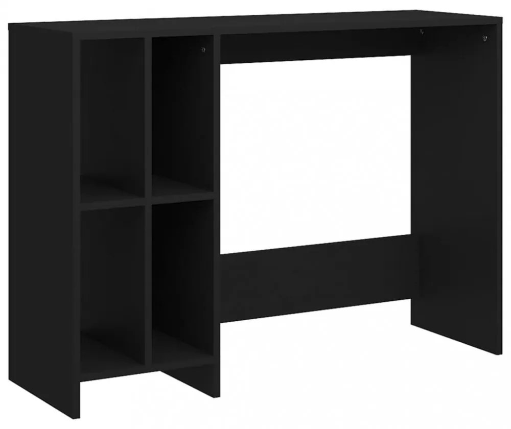 fekete szerelt fa laptopasztal 102,5 x 35 x 75 cm