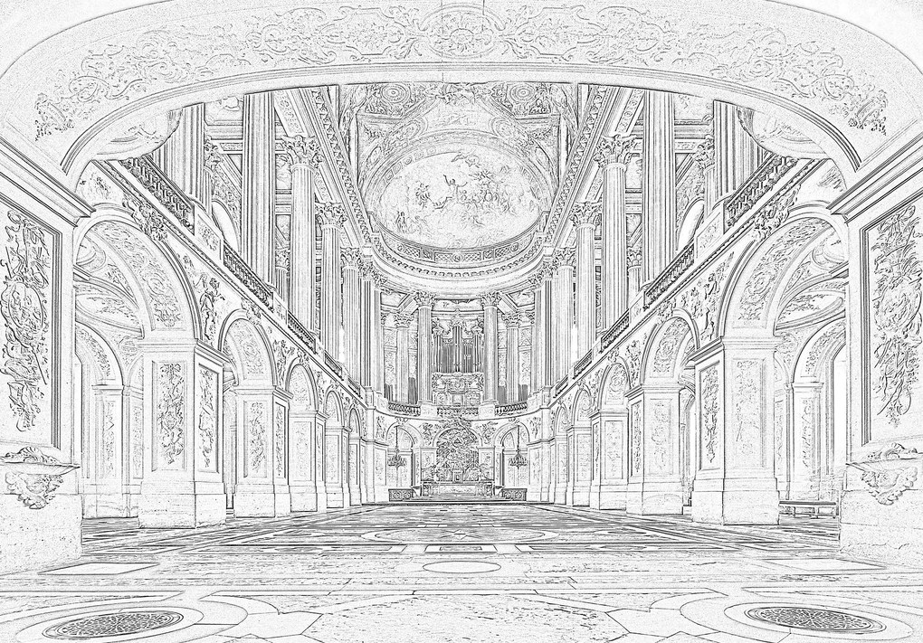 Fotótapéta templom belső fotótapéta 416 x 254