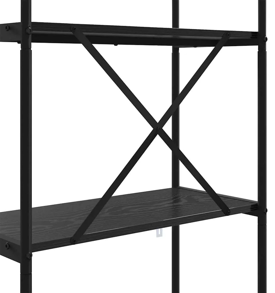 Könyvespolc Musta tammi 60 x 30 x 146 cm Faanyag