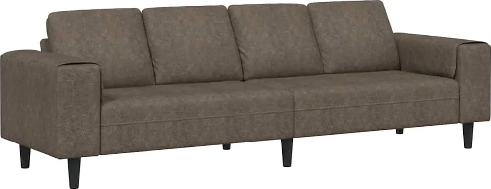 vidaXL Nappali Kanapé Sötétszürke 250 x 77 x 76 cm