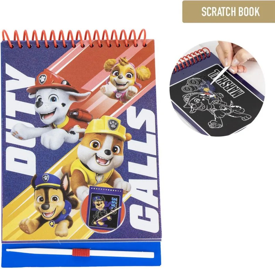 Mancs Őrjárat Duty Calls scratch képkarcoló és színező szett