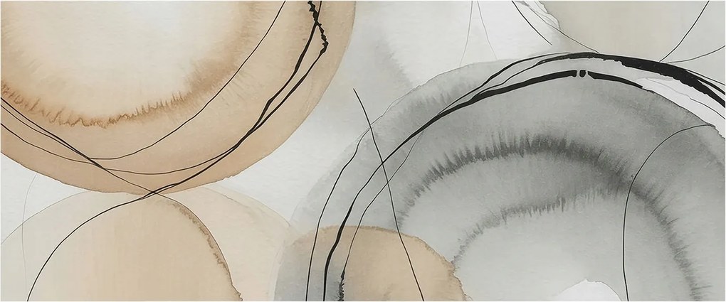 Divatos Flizelin Tapéta Fali Furnér Geometrikus harmónia 250x104