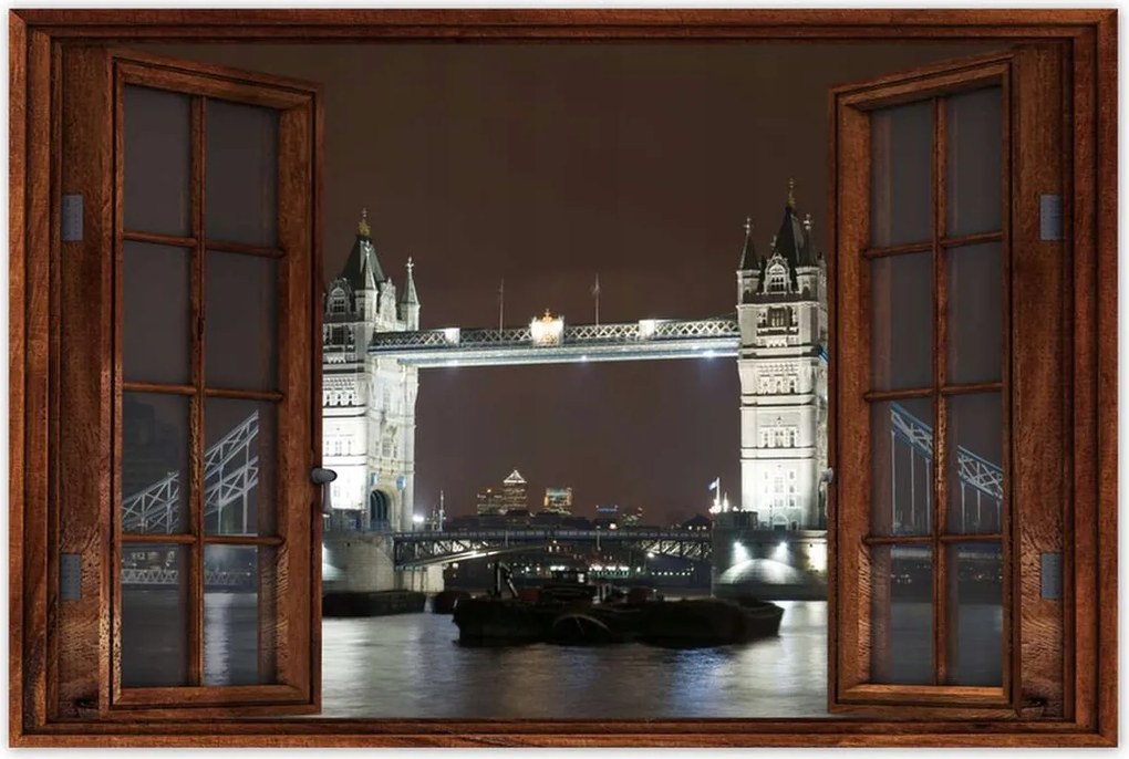 Poszterek 90x60 Megvilágított toronyhíd