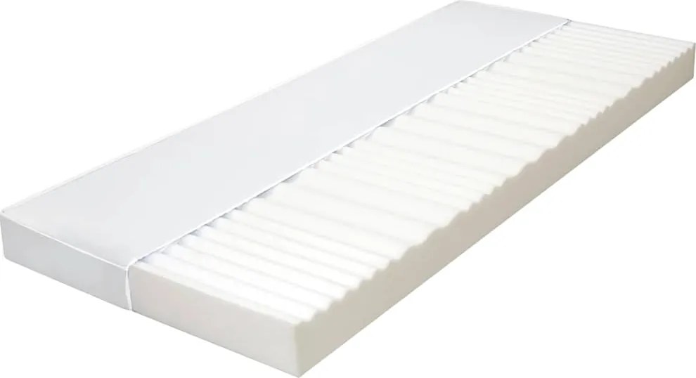 vidaXL 7 zónás PU habmatrac 90 x 200 cm 10 cm H2 H3