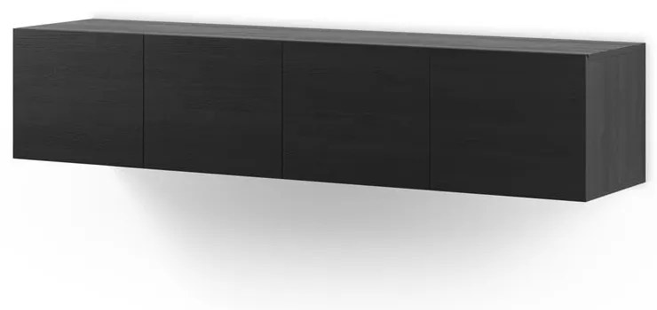 Fekete TV-állvány 180x38x35 cm Daroca – Marckeric