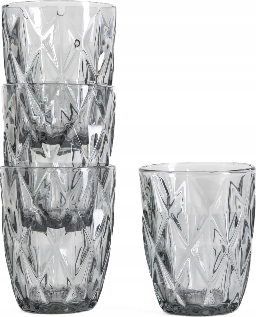 Luno grafit pohár szett 4db 280ml Homla