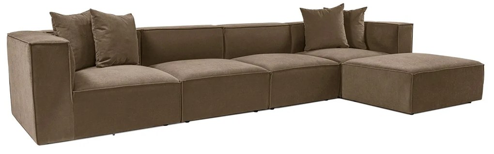 Sarokkanapé Sora (L1-O1-O1-1R-POUFFE ) - Barna