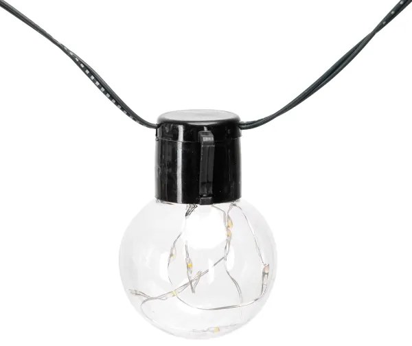 Aigostar - LED napelemes karácsonyi fényfüzér 20 LED, 8 funkció, 11,5 m, IP65, s