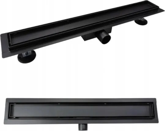 Lineáris lefolyó Sea-Horse 2in1 Black 70 cm