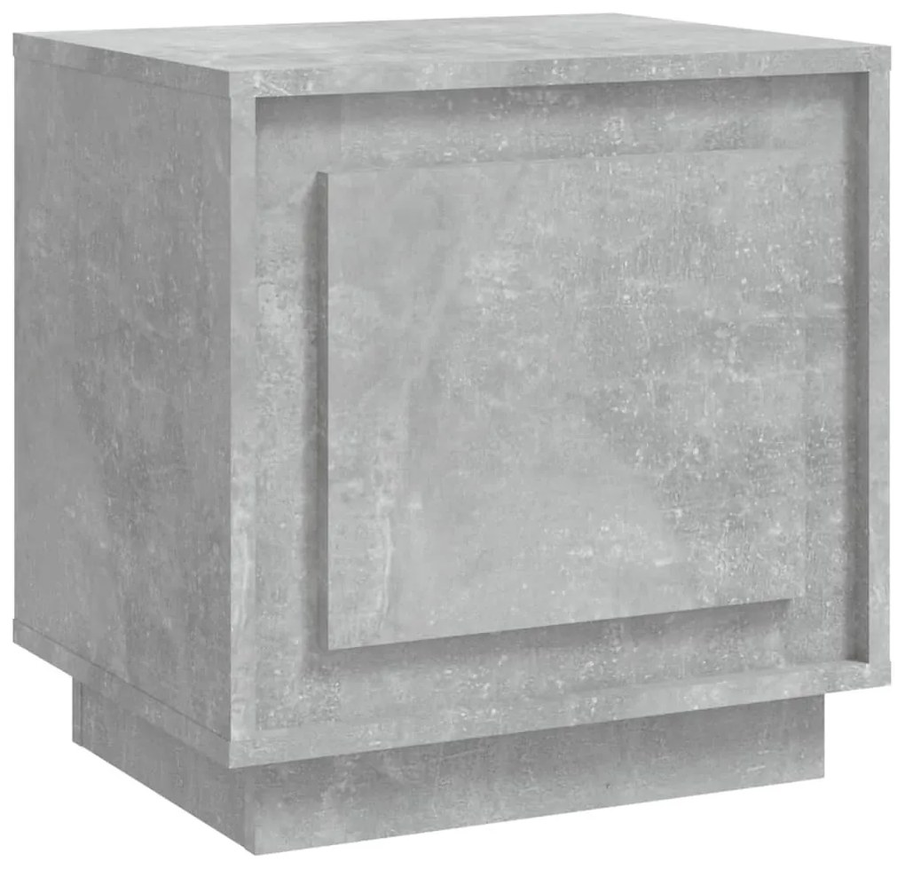 Betonszürke szerelt fa éjjeliszekrény 44 x 35 x 45 cm