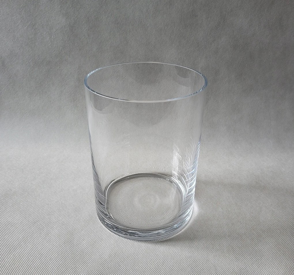 Üveg váza 20x15 cm