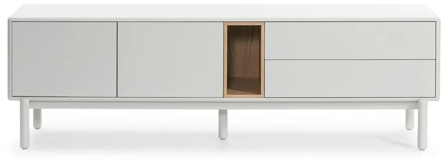 Krémszínű TV-állvány 180x56x40 cm Corvo – Teulat