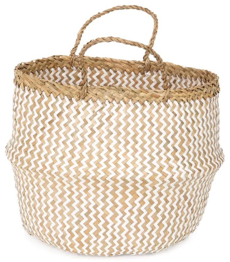 Zic Zac világos tengerifű tárolókosár, ⌀ 35 cm - Compactor