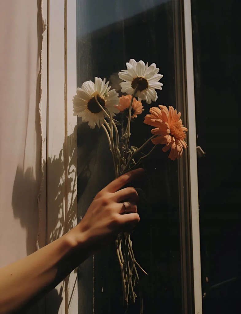 Poszter 50x65cm Sugár és szirmok